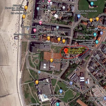 Haus Kleeblatt Appartement Borkum Buitenkant foto